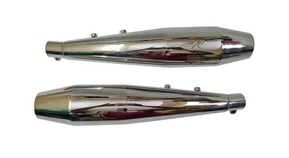Royal Enfield Interceptor 650cc S S Red Rooster Exhaust Muffler Silencer Polish