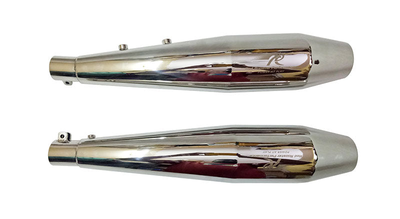 Royal Enfield Interceptor 650cc S S Red Rooster Exhaust Muffler Silencer Polish