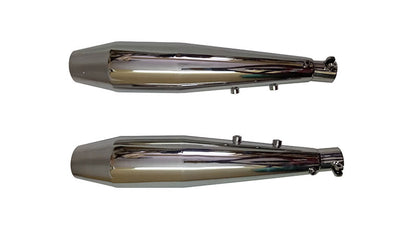 Royal Enfield Interceptor 650cc S S Red Rooster Exhaust Muffler Silencer Polish
