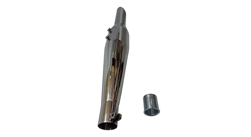 Royal Enfield Classic 500cc Red Rooster SS Exhaust Silencer Polished & DB Killer