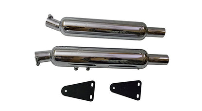 Royal Enfield GT Continental 650cc AEW Exhaust Silencer Pair