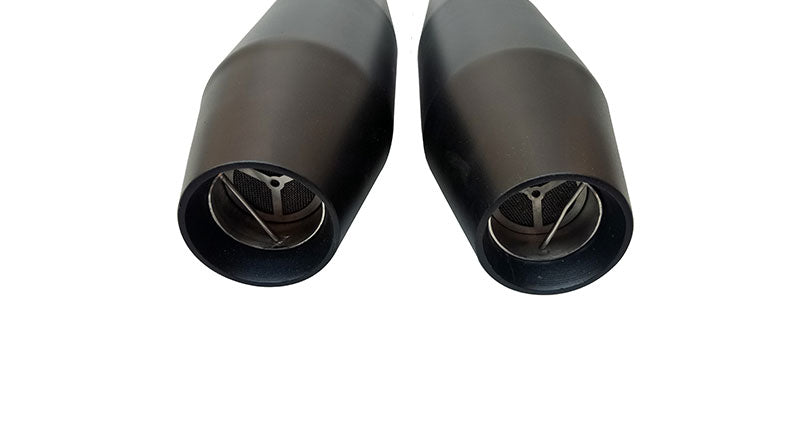 Royal Enfield GT Continental 650 Red Rooster Exhaust Silencer Black