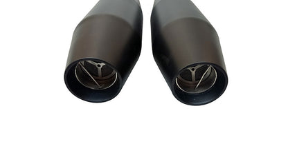 Royal Enfield Interceptor 650 Red Rooster Exhaust Silencer Black