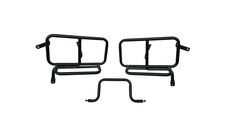 Royal Enfield Interceptor 650 Pannier Rails & Bags Brown Tan Pair
