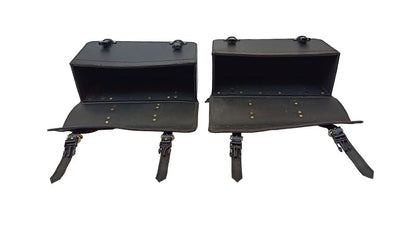 Royal Enfield GT Continental 650 Pannier Rails & Bags Black Pair