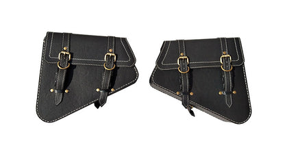 Royal Enfield Interceptor 650 Mounting Rails With Pannier Bags Pair Black