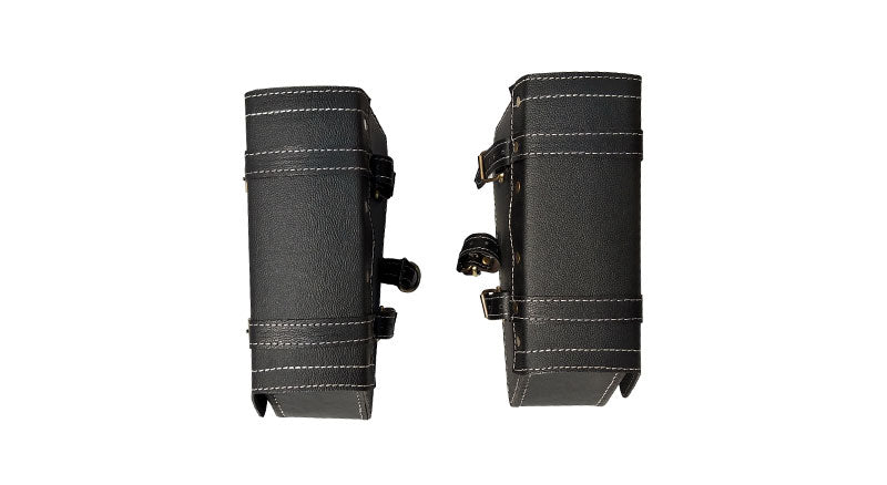 Royal Enfield Interceptor 650 Mounting Rails With Pannier Bags Pair Black