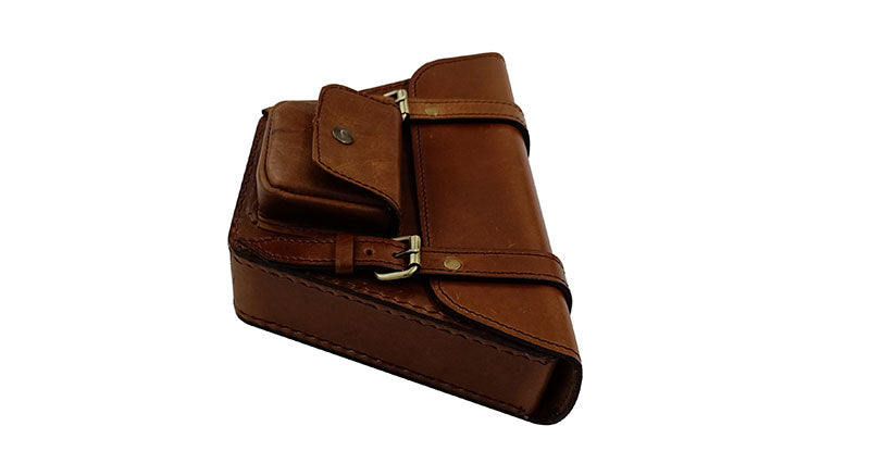 Royal Enfield GT and Interceptor 650 Side Panel Bag With Pocket Genuine Leather