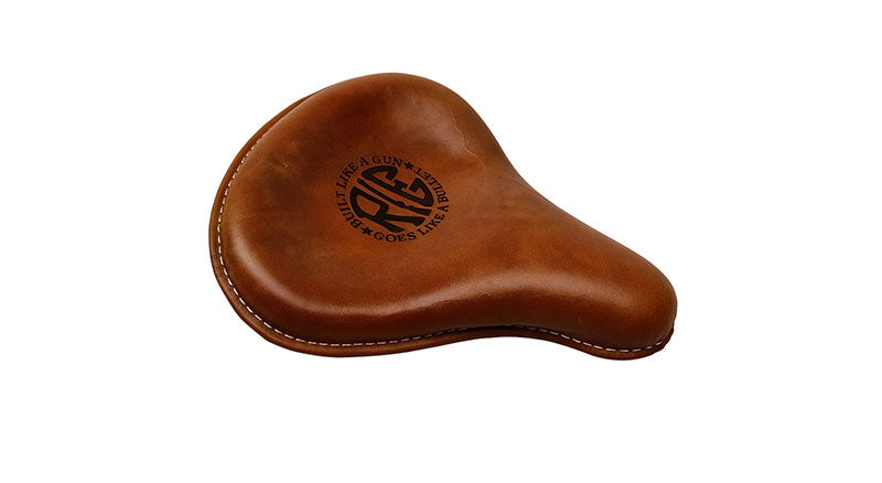 Royal Enfield Classic 500cc 350cc Front and Rear Leather Seat With Belt Grip Lever