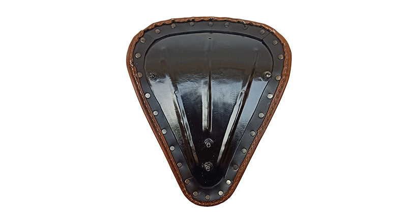 Genuine Leather Front Rider Solo Seat for Royal Enfield Classic 350cc 500cc