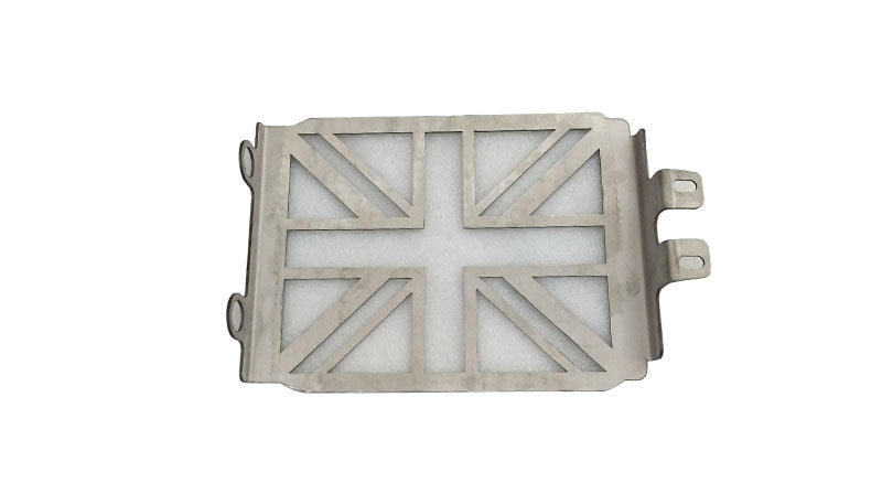 Royal Enfield Twins GT Continental and Interceptor 650cc Flag Design SS Radiator Grill Guard