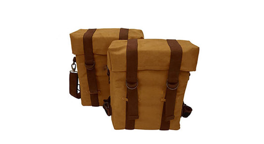 Royal Enfield Classic 350 500 Desert Color Military Pannier Bags