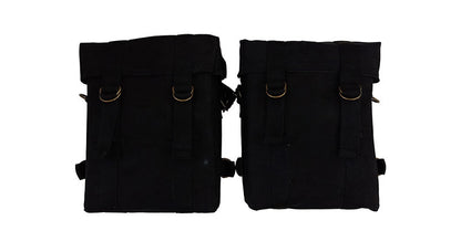 Royal Enfield Classic 350cc 500cc Black Color Military Pannier Bags