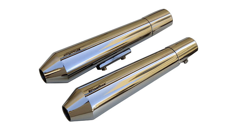 Royal Enfield GT Continental and Interceptor 650 Short Exhaust Silencer Polished