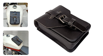 Royal Enfield 650cc GT and Interceptor Magnetic Leather Tank Pouch Black