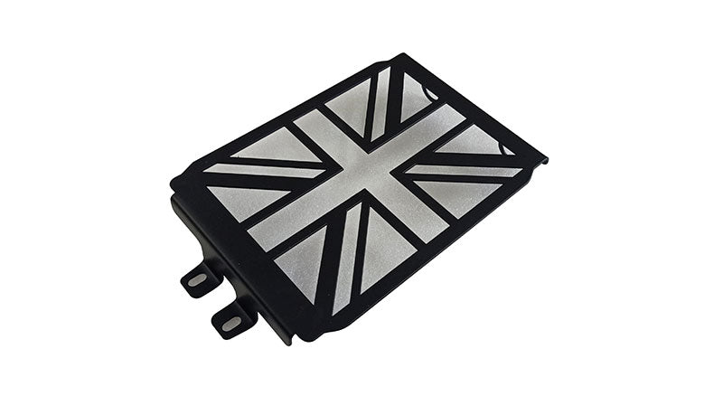Royal Enfield Twins GT Continental and Interceptor 650cc Flag Design SS Radiator Grill Guard Black