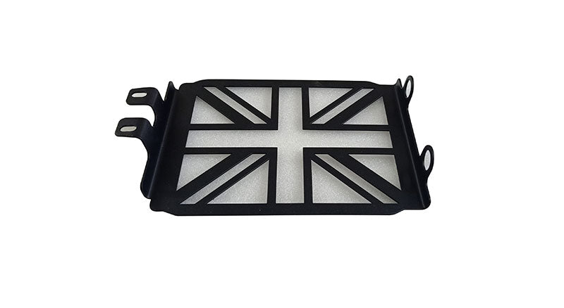 Royal Enfield Twins GT Continental and Interceptor 650cc Flag Design SS Radiator Grill Guard Black