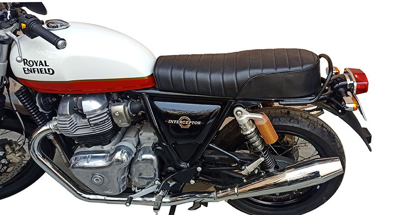 Royal Enfield Customized Dual Seat Black For GT Continental and Interceptor 650