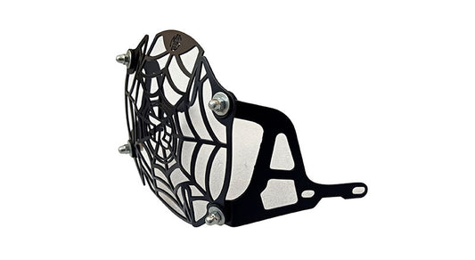 Royal Enfield Stainless Steel Web Design Headlight Grill Black For Himalayan 411cc