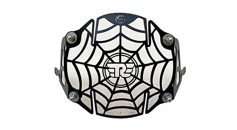 Royal Enfield Stainless Steel Web Design Headlight Grill Black For Himalayan 411cc