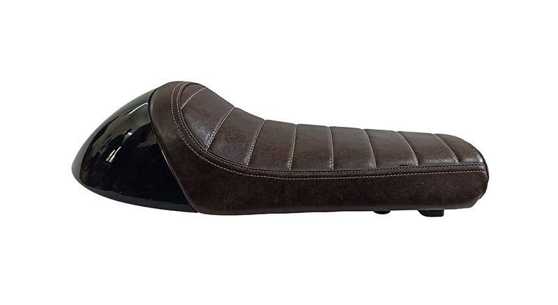 Royal Enfield GT Continental and Interceptor 650 Single Seat Coffee Brown with Black Cowl