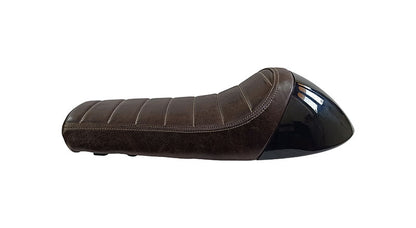 Royal Enfield GT Continental and Interceptor 650 Single Seat Coffee Brown with Black Cowl