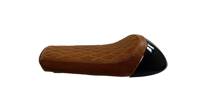 Royal Enfield GT Continental and Interceptor 650 Single Seat Brown Tan With Black Cowl