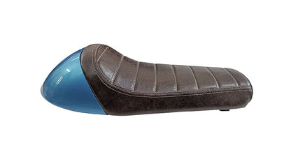 Royal Enfield GT  Continental and Interceptor 650 Single Seat Coffee Brown with Blue Cowl