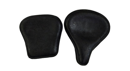 Royal Enfield Classic 350cc 500cc Engraved Leather Front and Rear Seat Black