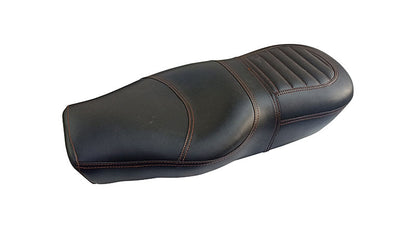 Royal Enfield Black Genuine Leather Dual Seat For GT Continental and Interceptor 650