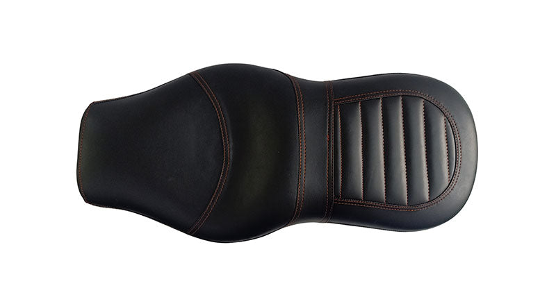 Royal Enfield Black Genuine Leather Dual Seat For GT Continental and Interceptor 650