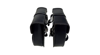 Royal Enfield GT Continental and Interceptor 650 Genuine Leather Black Pannier Bags