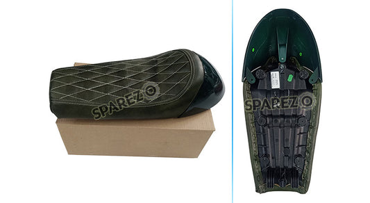 Royal Enfield GT Continental and Interceptor 650 Single Seat Green with Green Cowl