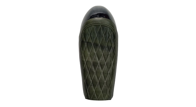 Royal Enfield GT Continental and Interceptor 650 Single Seat Green with Black Cowl