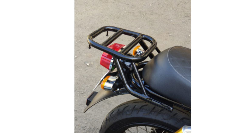 Royal Enfield GT and Interceptor 650 Rear Luggage Rack Carrier Glossy Black