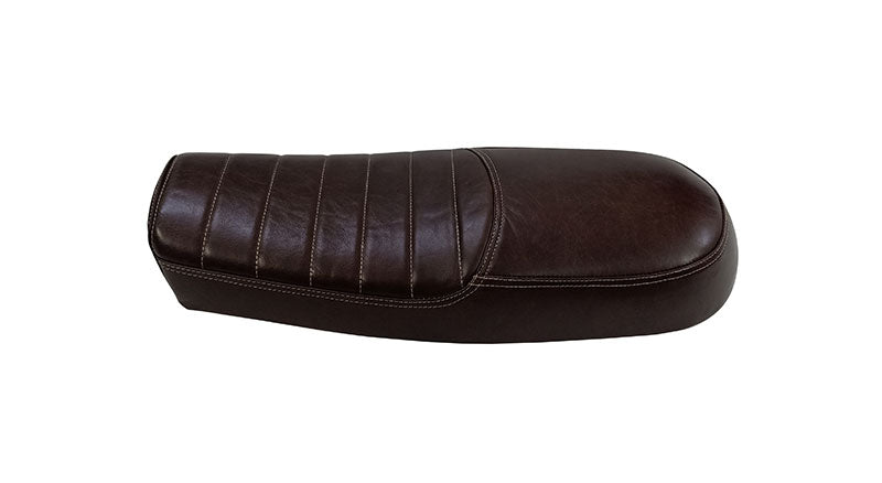 Royal Enfield GT and Interceptor 650 Genuine Leather Dual Dark Brown Seat D9
