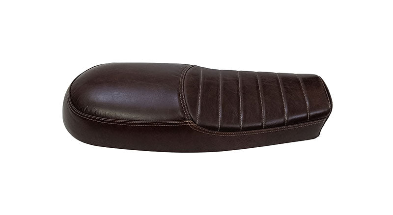Royal Enfield GT and Interceptor 650 Genuine Leather Dual Dark Brown Seat D9
