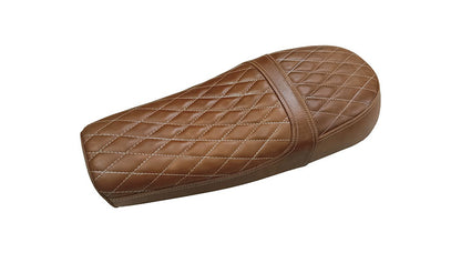 Royal Enfield GT Continental and Interceptor 650cc Leather Dual Seat With Mounting with Pannier Bags D3