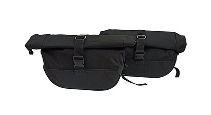Royal Enfield GT Continental and Interceptor 650cc Soft Pannier Bags With Mounting Rails D2