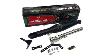 Royal Enfield Meteor 350cc Red Rooster S S Exhaust Muffler Silencer Black