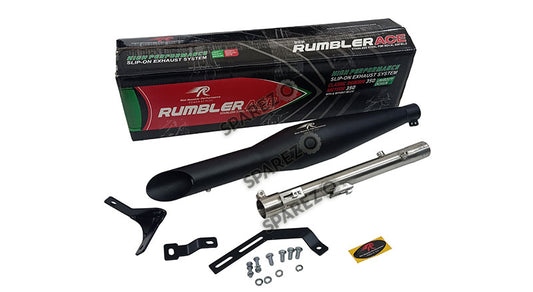 Royal Enfield New Classic Reborn 350cc Red Rooster S S Exhaust Muffler Silencer Black