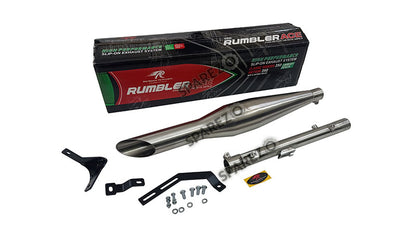 Royal Enfield Classic 350 Reborn Red Rooster S S Exhaust Muffler Silencer - Matt