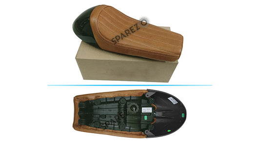 Royal Enfield GT Continental and  Interceptor 650cc Single Seat Leather with Black Cowl D1