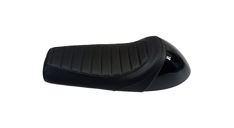 Royal Enfield GT Continental and  Interceptor 650cc Single Seat Leather with Black Cowl D2