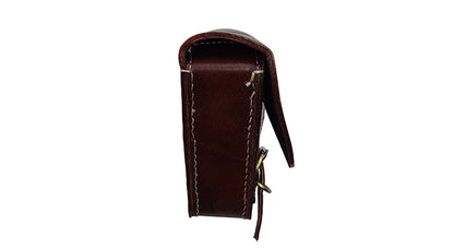 Royal Enfield GT and Interceptor 650 Side Panel Bag Genuine Leather Cherry Brown