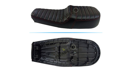 Royal Enfield GT and Interceptor 650cc Genuine Leather Black Dual Seat D20