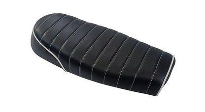 Royal Enfield GT and Interceptor 650cc Genuine Leather Black Dual Seat D22