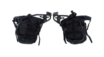 Royal Enfield Himalayan 411cc Top Frame Canvas Luggage Bags Pair Black