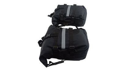 Royal Enfield Himalayan 411cc Top Frame Canvas Luggage Bags Pair Black