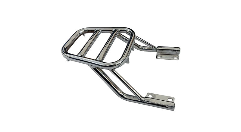 Royal Enfield GT and Interceptor 650 Rear Luggage Rack Carrier Chrome Finish